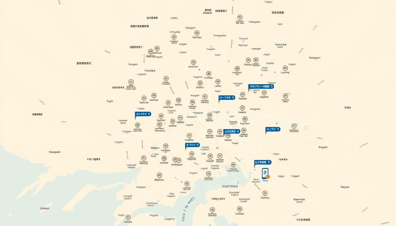 T-money儲值據點分布圖