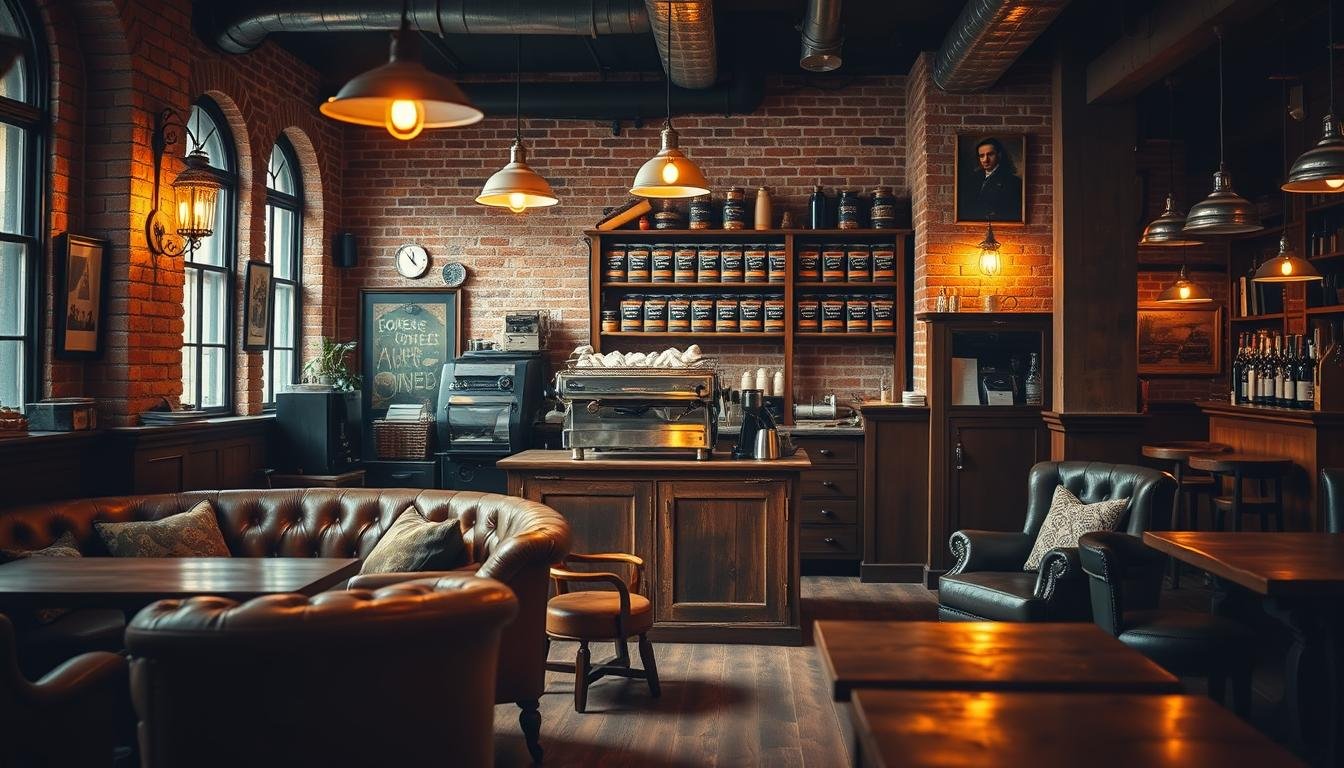 復古咖啡店環境