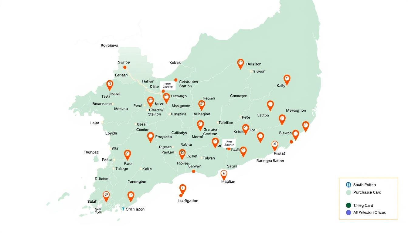 韓國交通卡購買地圖