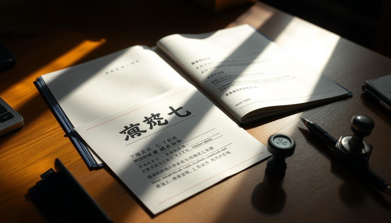 A dimly lit workspace with an open folder showcasing official-looking documents labeled "落地簽文件" in Chinese characters. The documents are neatly arranged on a wooden desk, with a pen and stamp nearby, suggesting the process of completing travel visa paperwork. The scene is illuminated by a warm, natural light streaming in from a window, casting subtle shadows and creating a sense of authenticity. The overall atmosphere conveys the practical and administrative nature of the visa application process. A dimly lit workspace with an open folder showcasing official-looking documents labeled "落地簽文件" in Chinese characters. The documents are neatly arranged on a wooden desk, with a pen and stamp nearby, suggesting the process of completing travel visa paperwork. The scene is illuminated by a warm, natural light streaming in from a window, casting subtle shadows and creating a sense of authenticity. The overall atmosphere conveys the practical and administrative nature of the visa application process.