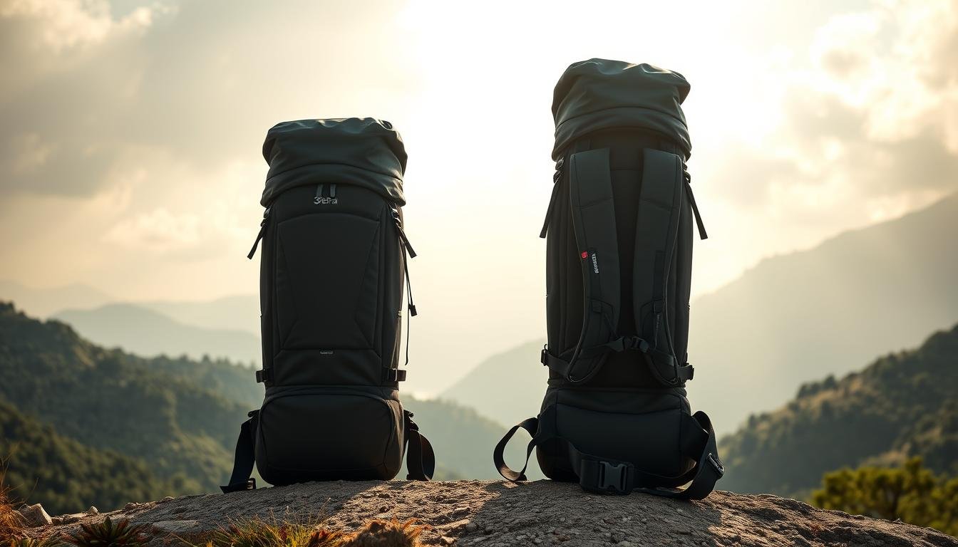 A panoramic view of the "3ZeBra 玉山包" in natural lighting, captured with a high-quality camera lens. The backpack is showcased against the backdrop of a serene, mountain landscape with lush greenery and soft, diffused sunlight filtering through the clouds. The image highlights the backpack's sleek, minimalist design, premium materials, and practical features like padded shoulder straps and multiple storage compartments. The composition emphasizes the scale and proportions of the backpack, allowing viewers to appreciate its thoughtful engineering and durability. The overall mood is one of adventure, quality, and a deep connection with the natural world. A panoramic view of the "3ZeBra 玉山包" in natural lighting, captured with a high-quality camera lens. The backpack is showcased against the backdrop of a serene, mountain landscape with lush greenery and soft, diffused sunlight filtering through the clouds. The image highlights the backpack's sleek, minimalist design, premium materials, and practical features like padded shoulder straps and multiple storage compartments. The composition emphasizes the scale and proportions of the backpack, allowing viewers to appreciate its thoughtful engineering and durability. The overall mood is one of adventure, quality, and a deep connection with the natural world.