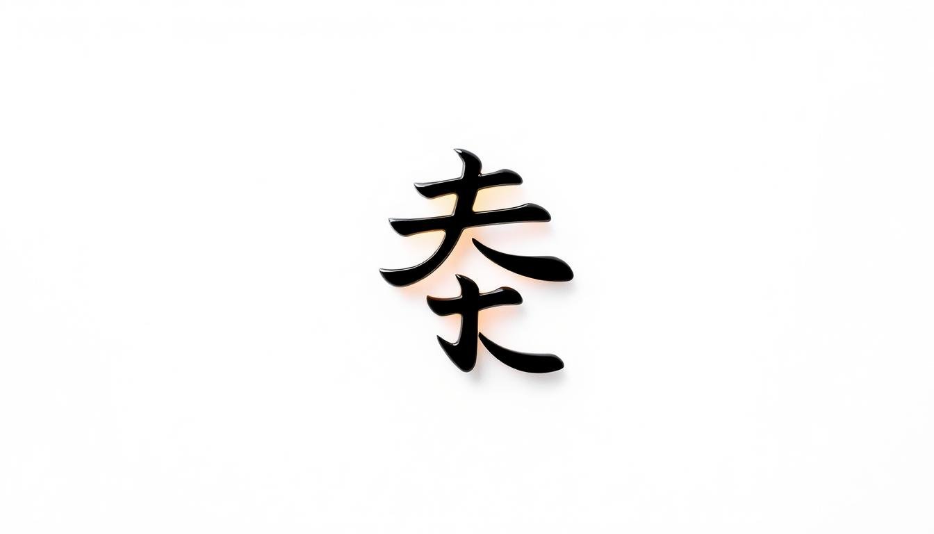 A visually striking and informative close-up image of the Chinese character "膜" (membrane or film) against a clean, minimalist background. Capture the essence of this key term in a crisp, high-contrast rendering with strong shadows and highlights to convey its meaning. Depict the character in an elegant, calligraphic style with a sense of depth and dimension, emphasizing its structural complexity and the idea of a protective or nourishing layer. Utilize a soft, diffused lighting setup to create a contemplative, almost meditative mood, allowing the symbol to take center stage as a focal point. The resulting image should feel visually engaging and informative, supporting the article's discussion of Korean skincare ingredients and their beneficial effects.