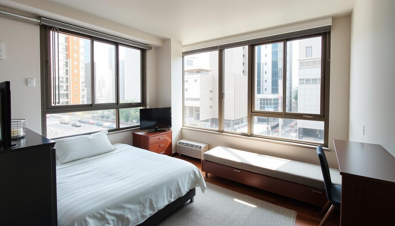 A cozy and well-appointed studio apartment in the heart of Tokyo, with abundant natural light streaming through large windows. Minimalist yet stylish furnishings create a spacious and inviting ambiance. The apartment overlooks a bustling street, showcasing the vibrant energy of the city center. Modern amenities such as a compact kitchenette and a comfortable queen-sized bed cater to the needs of the discerning traveler. Conveniently located near major transportation hubs, this urban oasis offers easy access to the city's top attractions, making it an ideal base for exploring the wonders of Tokyo. A cozy and well-appointed studio apartment in the heart of Tokyo, with abundant natural light streaming through large windows. Minimalist yet stylish furnishings create a spacious and inviting ambiance. The apartment overlooks a bustling street, showcasing the vibrant energy of the city center. Modern amenities such as a compact kitchenette and a comfortable queen-sized bed cater to the needs of the discerning traveler. Conveniently located near major transportation hubs, this urban oasis offers easy access to the city's top attractions, making it an ideal base for exploring the wonders of Tokyo.