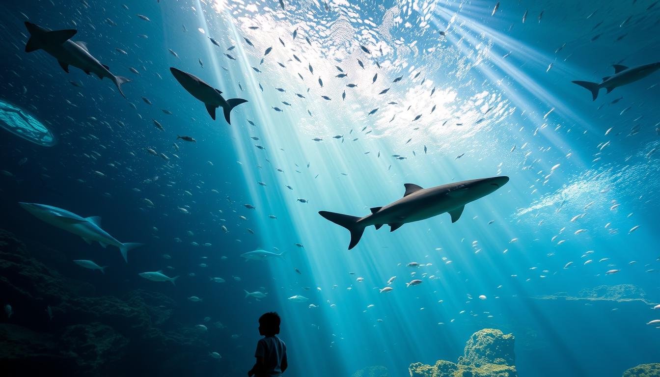 A magnificent underwater world, the Siam Ocean World in Bangkok showcases an enchanting panorama of vibrant marine life. Immerse yourself in a captivating seascape, where schools of tropical fish dart through shimmering coral reefs. Towering glass panels allow you to observe majestic sharks and rays gliding effortlessly, as mischievous otters and playful seals entertain visitors. Beams of soft, diffused light filter through the waters, creating a serene and ethereal atmosphere. Families can explore interactive tide pools, touch friendly stingrays, and marvel at the mesmerizing jellyfish. This family-friendly indoor sanctuary offers a truly immersive and educational experience, transporting visitors to the heart of Thailand's stunning underwater realm.