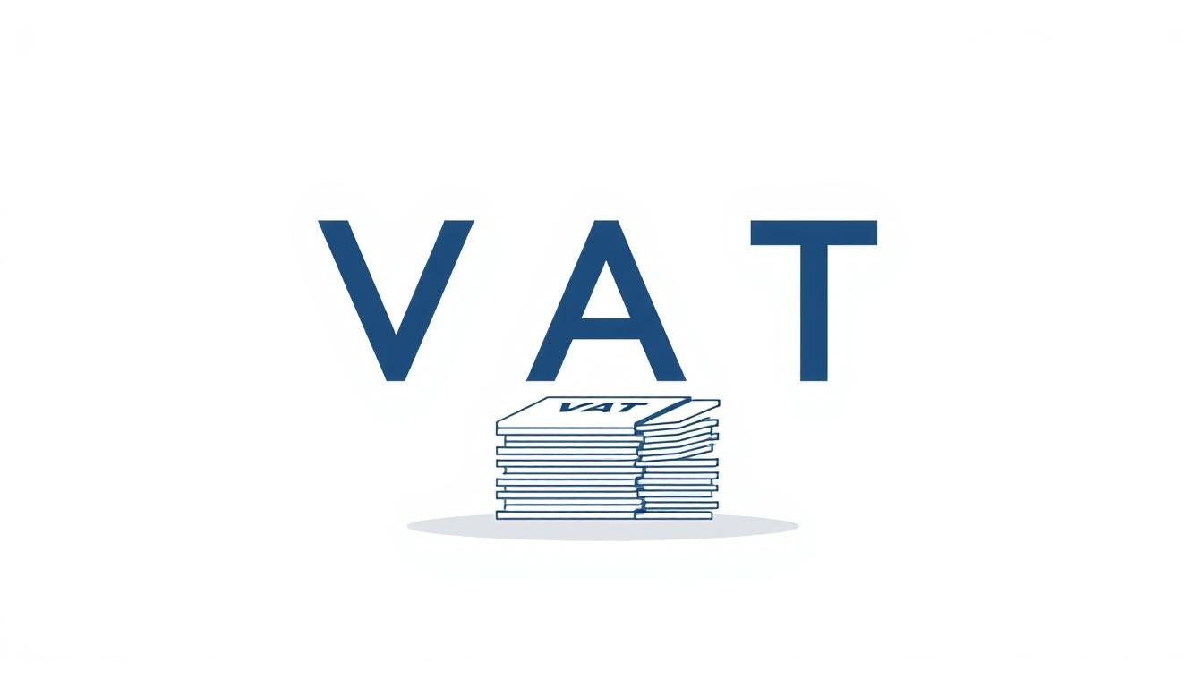 A sleek and modern illustration of "VAT 退稅" against a clean, minimalist background. The focal point is a stylized graphic depicting a magnifying glass or search icon, symbolizing the process of researching and understanding VAT refund policies. The foreground features a subtle gradient or geometric pattern, creating a sense of depth and visual interest. The middle ground showcases a stack of receipts or documents, representing the paperwork involved in the VAT refund process. The background is a soft, neutral tone, allowing the key elements to stand out clearly. The overall aesthetic is professional, informative, and visually appealing, suitable for an article on Bangkok travel tips and the VAT refund process.