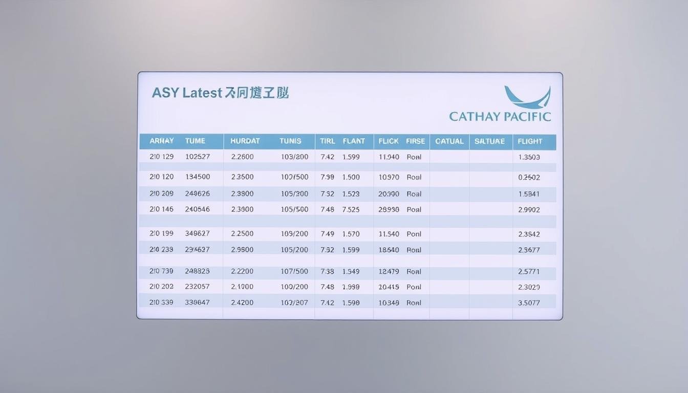 國泰航空航班時刻表 – 最新航班信息