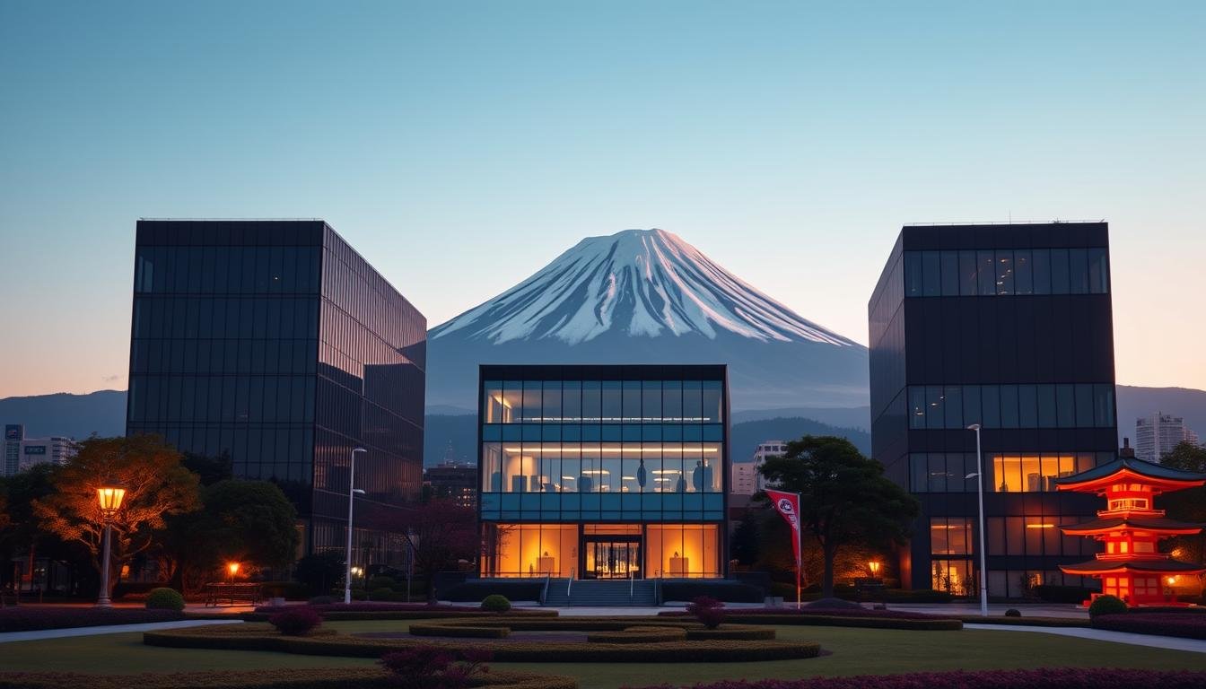 A detailed comparison of the three leading Japanese travel agencies, showcased against a backdrop of iconic Japanese landmarks. The scene depicts a trio of sleek, modern office buildings in a tasteful, minimalist design, with a serene Japanese garden in the foreground and the majestic silhouette of Mount Fuji in the distance. Soft, warm lighting illuminates the scene, creating a sense of professionalism and sophistication. The overall atmosphere conveys the expertise, reliability, and attention to detail that characterize these top-tier Japanese travel providers. A detailed comparison of the three leading Japanese travel agencies, showcased against a backdrop of iconic Japanese landmarks. The scene depicts a trio of sleek, modern office buildings in a tasteful, minimalist design, with a serene Japanese garden in the foreground and the majestic silhouette of Mount Fuji in the distance. Soft, warm lighting illuminates the scene, creating a sense of professionalism and sophistication. The overall atmosphere conveys the expertise, reliability, and attention to detail that characterize these top-tier Japanese travel providers.