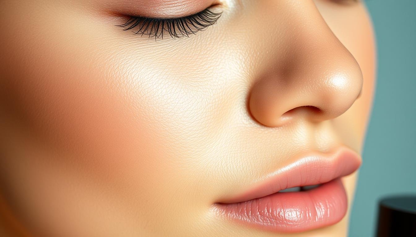 A meticulously crafted close-up shot showcasing the luxurious texture and flawless application of Marina K.C.'s foundation. Soft, diffused lighting illuminates the smooth, velvety complexion, highlighting the seamless blending and natural, radiant finish. The camera captures the foundation's weightless feel, its ability to effortlessly glide across the skin and provide buildable, medium-to-full coverage. Subtle hints of the product's packaging frame the composition, hinting at the professional-grade quality within. An image that captures the essence of this high-performance foundation, inviting the viewer to experience its transformative powers. A meticulously crafted close-up shot showcasing the luxurious texture and flawless application of Marina K.C.'s foundation. Soft, diffused lighting illuminates the smooth, velvety complexion, highlighting the seamless blending and natural, radiant finish. The camera captures the foundation's weightless feel, its ability to effortlessly glide across the skin and provide buildable, medium-to-full coverage. Subtle hints of the product's packaging frame the composition, hinting at the professional-grade quality within. An image that captures the essence of this high-performance foundation, inviting the viewer to experience its transformative powers.